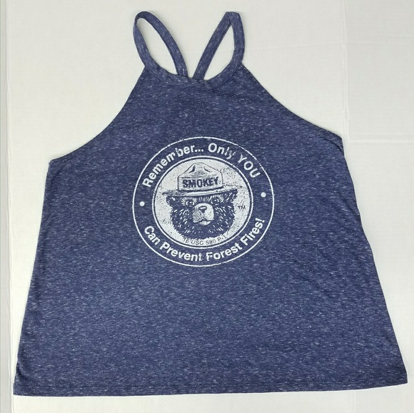 Smokey the Bear Tops - Smokey the Bear Officially Liscensed Graphic Tank